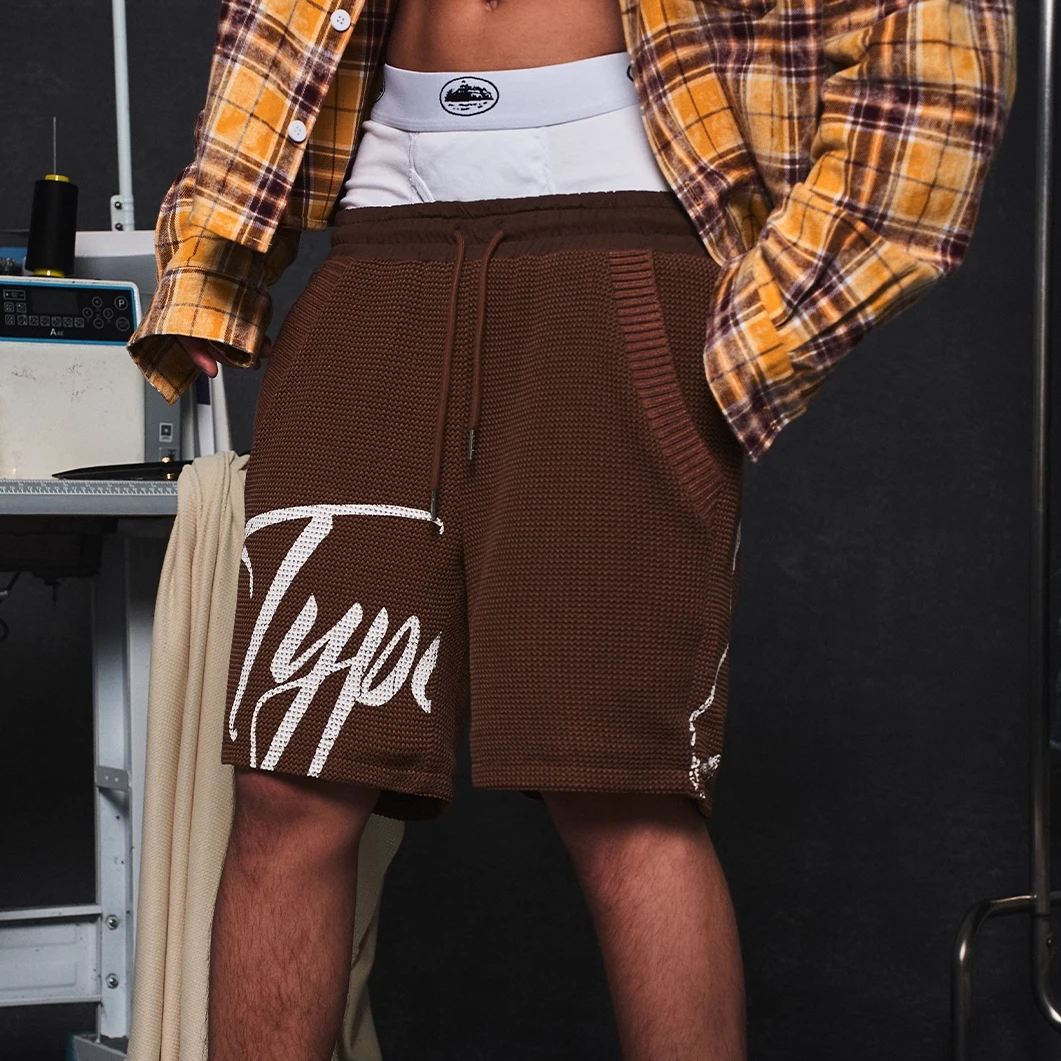 【VAKA TYPESHYT】2024s夏季华夫格透气面料短裤休闲宽松五分裤