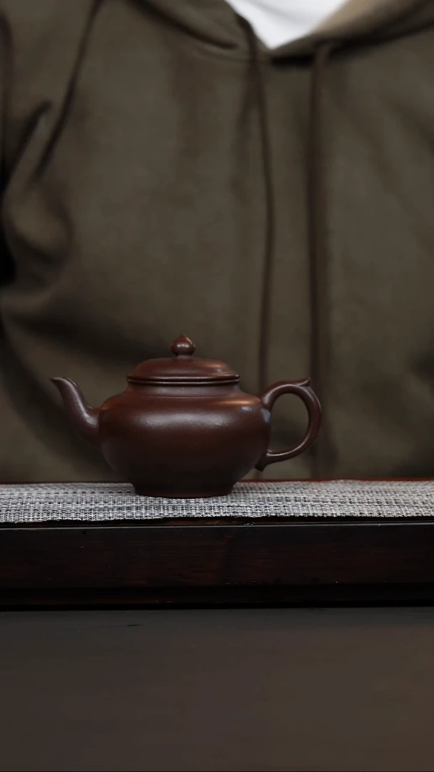 茶壶紫砂紫玉金砂笑樱