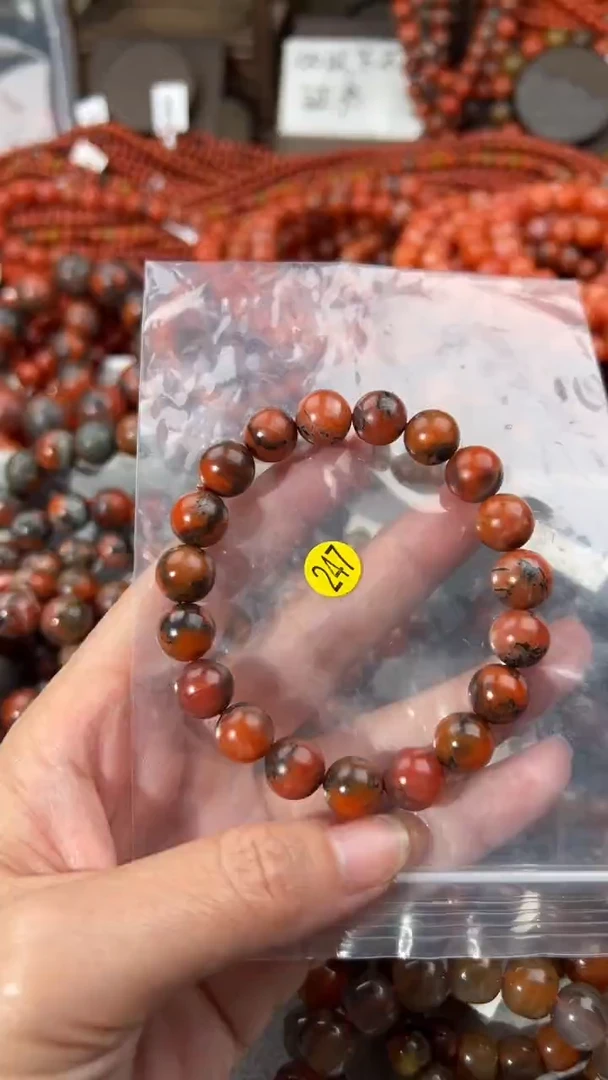 南红玛瑙手串未镶嵌10