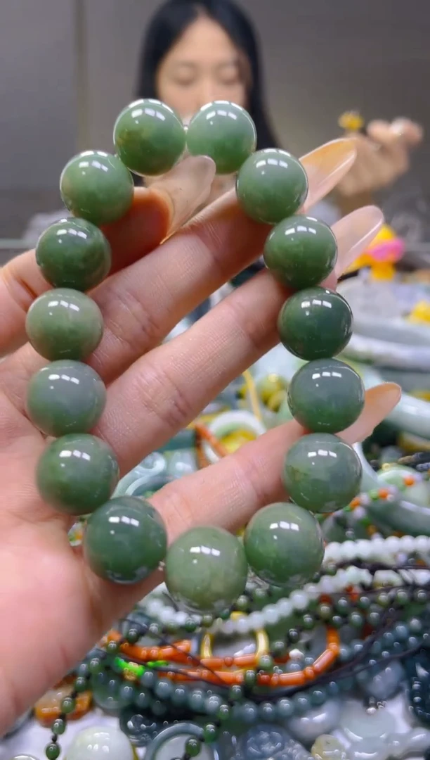 翡翠未镶嵌颈饰13MM/X/翡翠A货一图一物