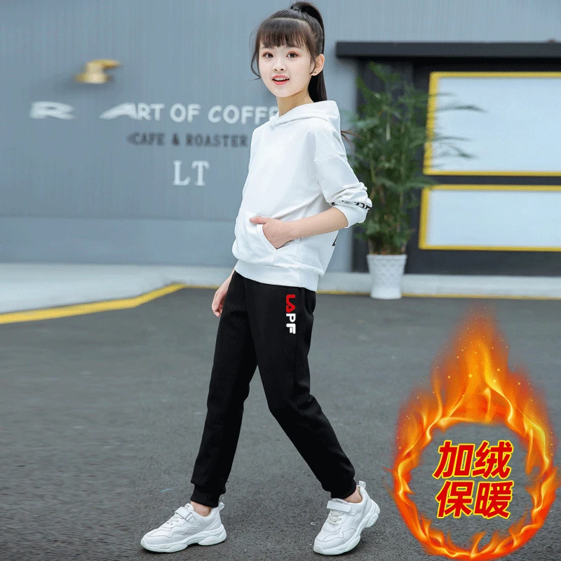 童装儿童裤子女童卫裤2025新款春秋长裤中大童秋冬加绒休闲裤束脚