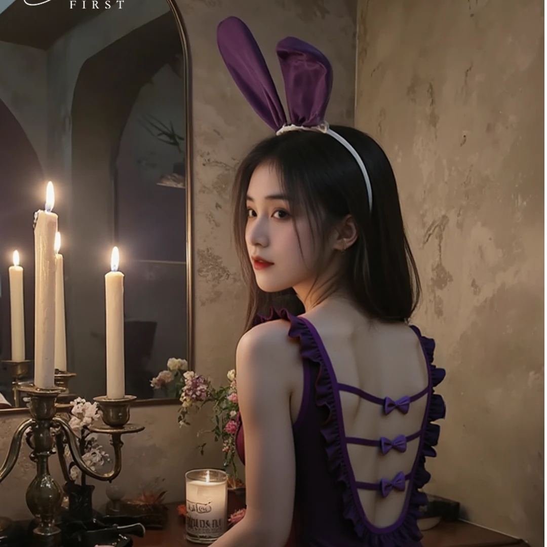 初始之歌【葡萄奶兔】兔女郎cos连体可爱纯欲兔子衣制服睡衣显瘦