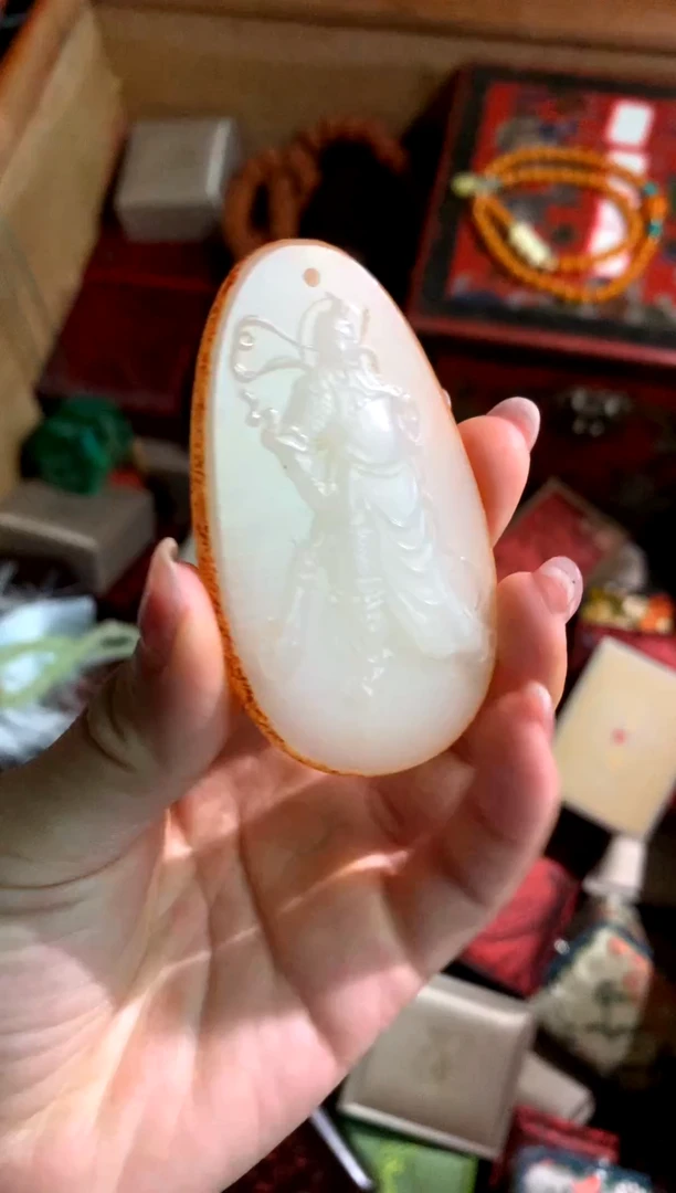 颈饰未镶嵌和田玉（子料）润玉潭精品专属摆件