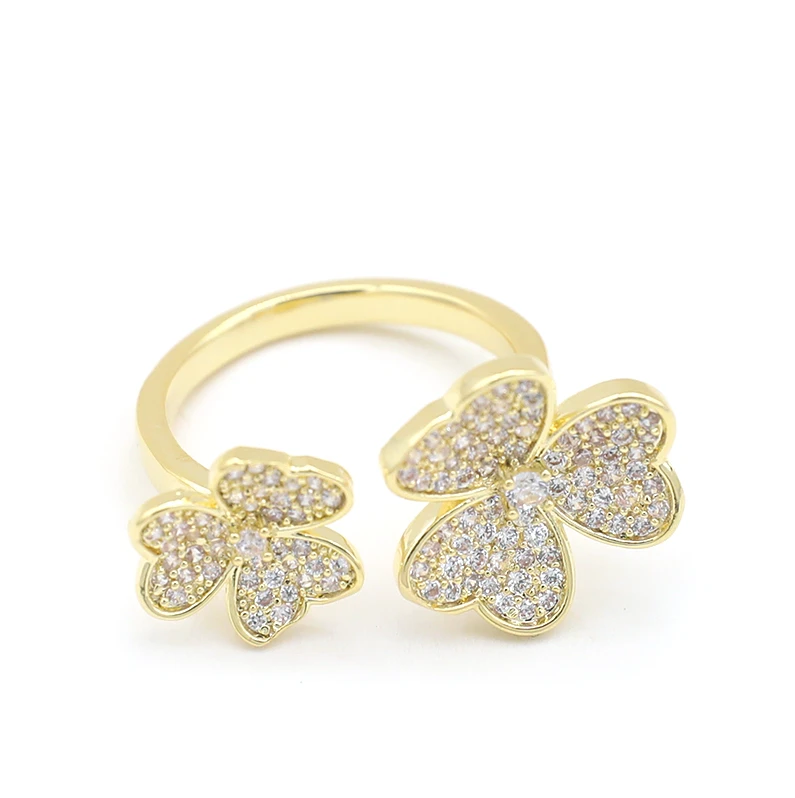 铜合金戒指 设计师款时尚轻奢戒指~3896