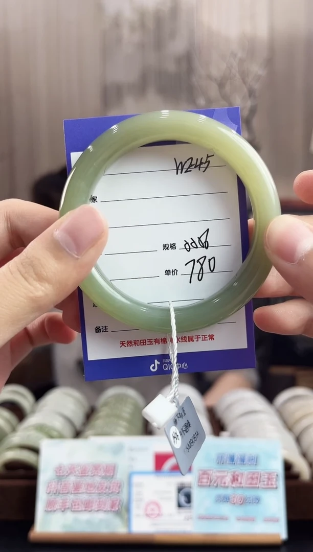 未镶嵌手镯和田玉WE45微色差