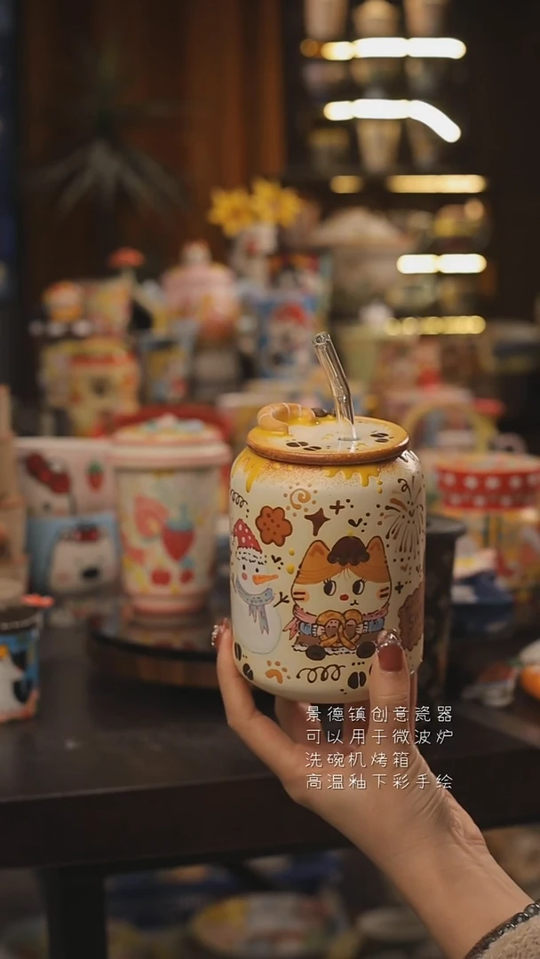 景德镇釉下彩绘设计师款式陶瓷