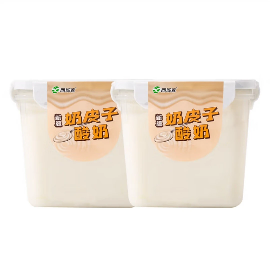 西域春新疆奶皮子酸奶1kg*2桶  益生菌生牛乳发酵乳