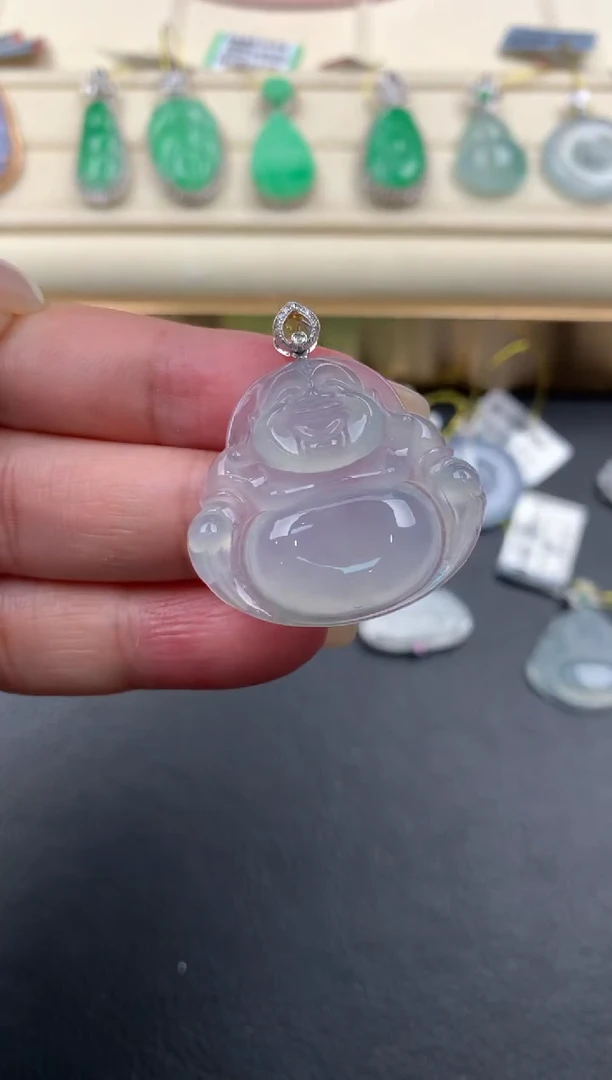 【闪购商品】翡翠颈饰18K金镶嵌Q631