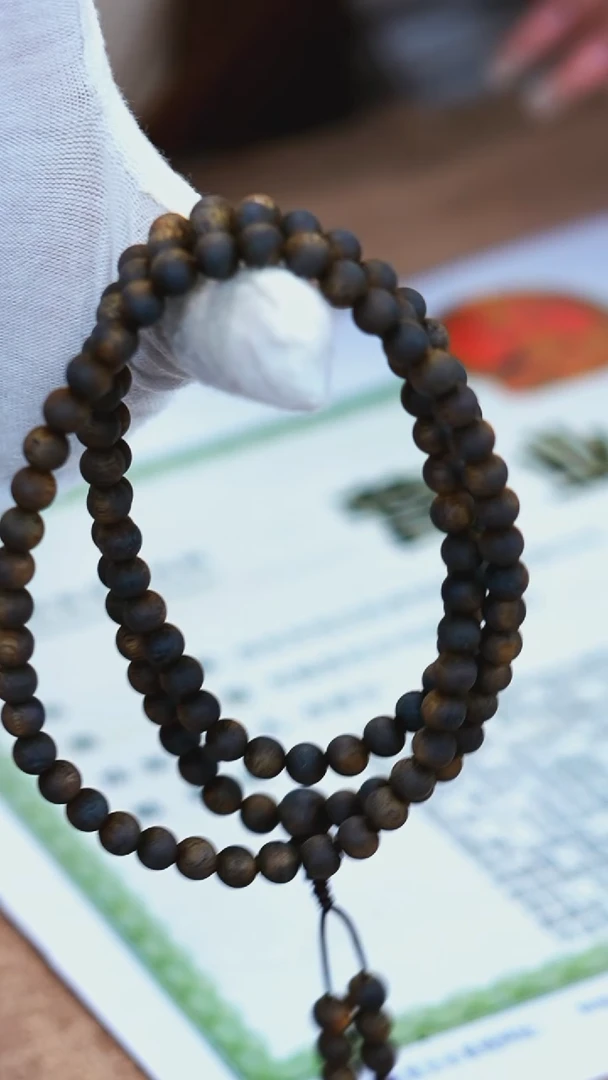 沉香手串【电白沉香集团】张勺子圆珠多圈手串6mm多样性发一
