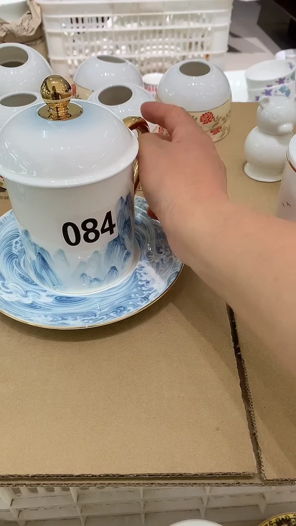 无茶漏茶杯隆达骨质瓷