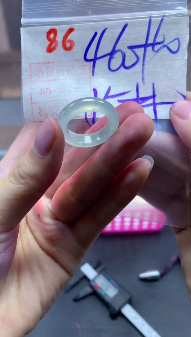 未镶嵌定制翡翠戒圈15#470毛货需精细抛光