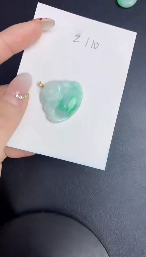 【闪购商品】翡翠颈饰18K金镶嵌0000000000