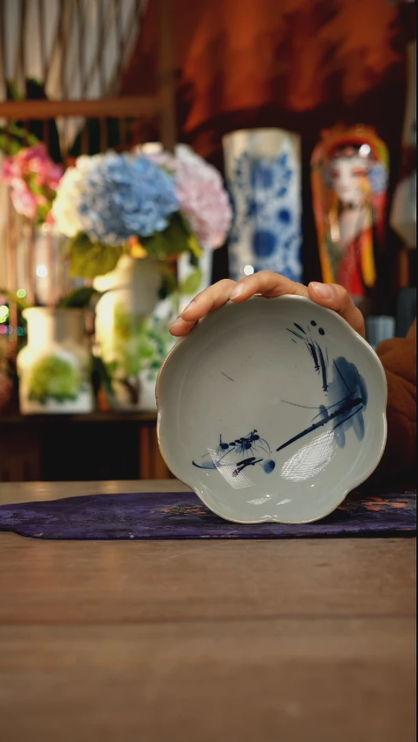 当代景德镇设计师釉下手绘陶瓷花瓶