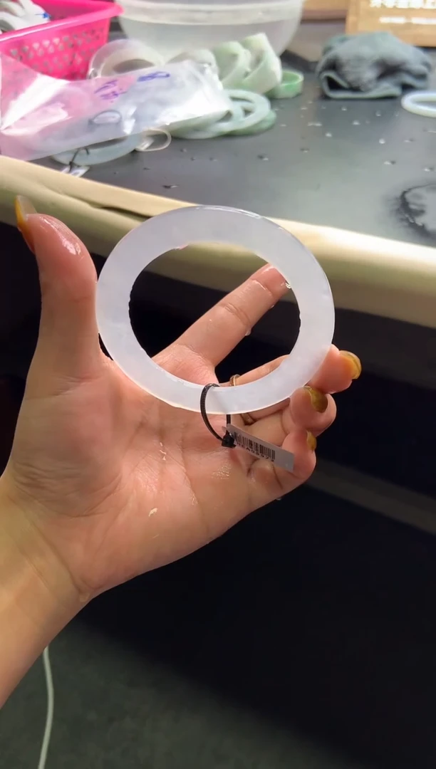 未镶嵌手镯定制翡翠53-61白冰「定制不退不换」