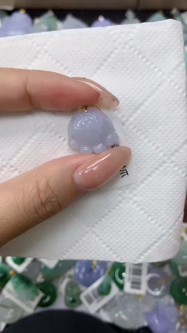 颈饰18K金镶嵌翡翠11111111111111