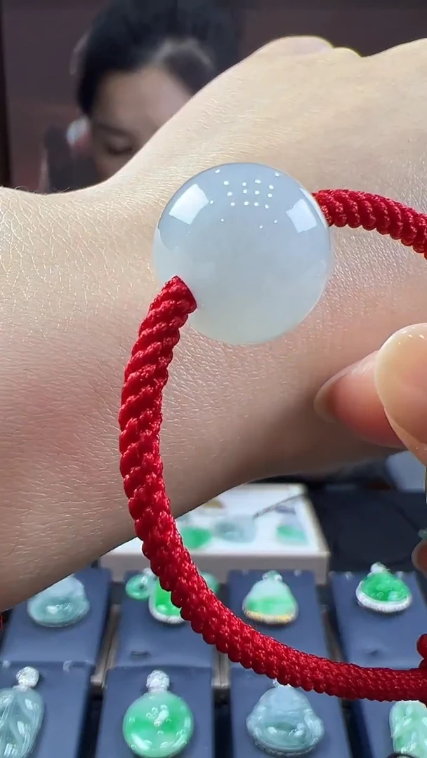 未镶嵌挂件翡翠路路通手绳