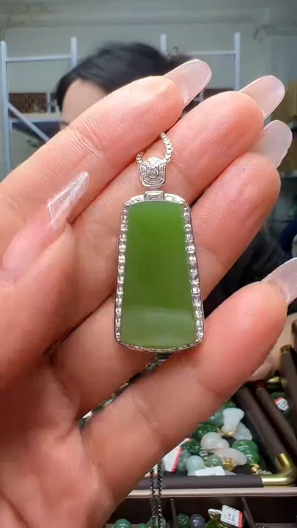 颈饰银S925镶嵌和田玉（多样性发货.发其一)12.30.46