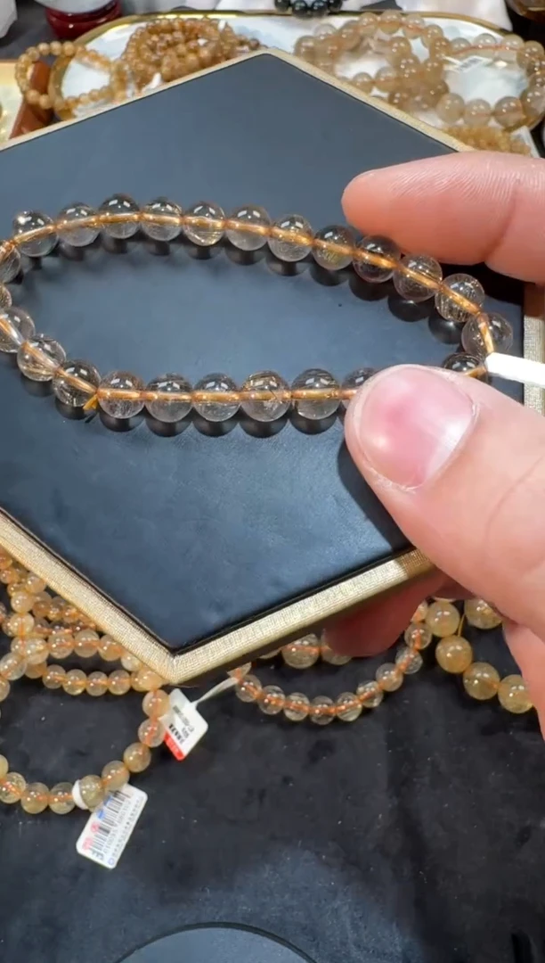 未镶嵌手串发晶SJ-564金发晶