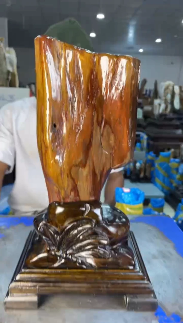 未镶嵌摆件硅化玉55