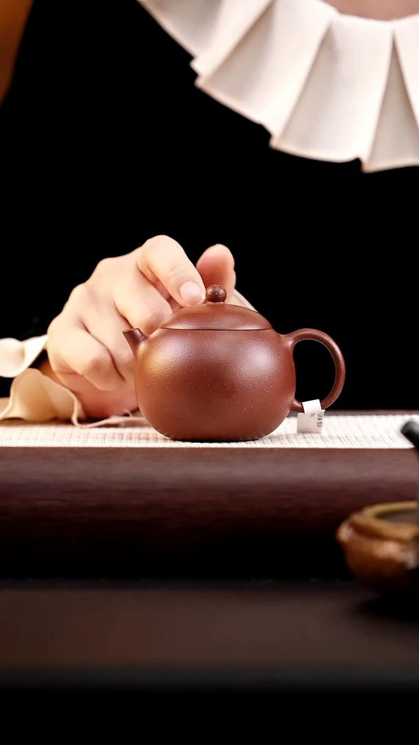 茶壶紫砂紫玉金砂豆蔻西施160cc