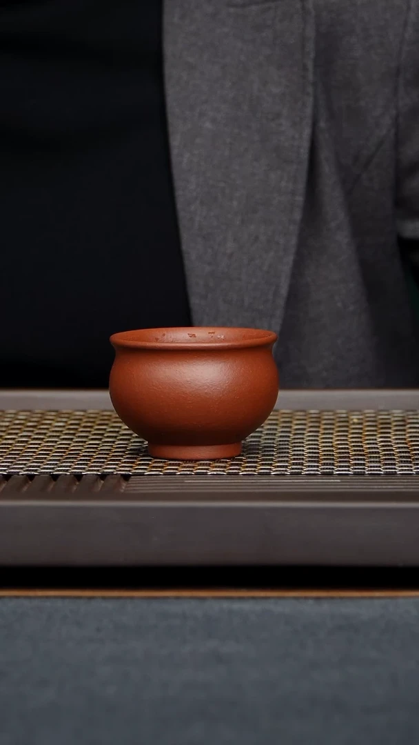 茶杯朱泥大**同炉式杯原矿零添加小煤窑生砂朱泥123毫升