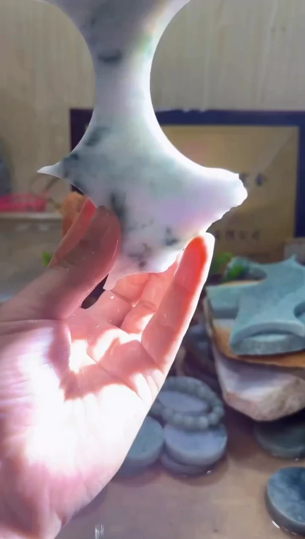 翡翠挂件未镶嵌A货常星2396