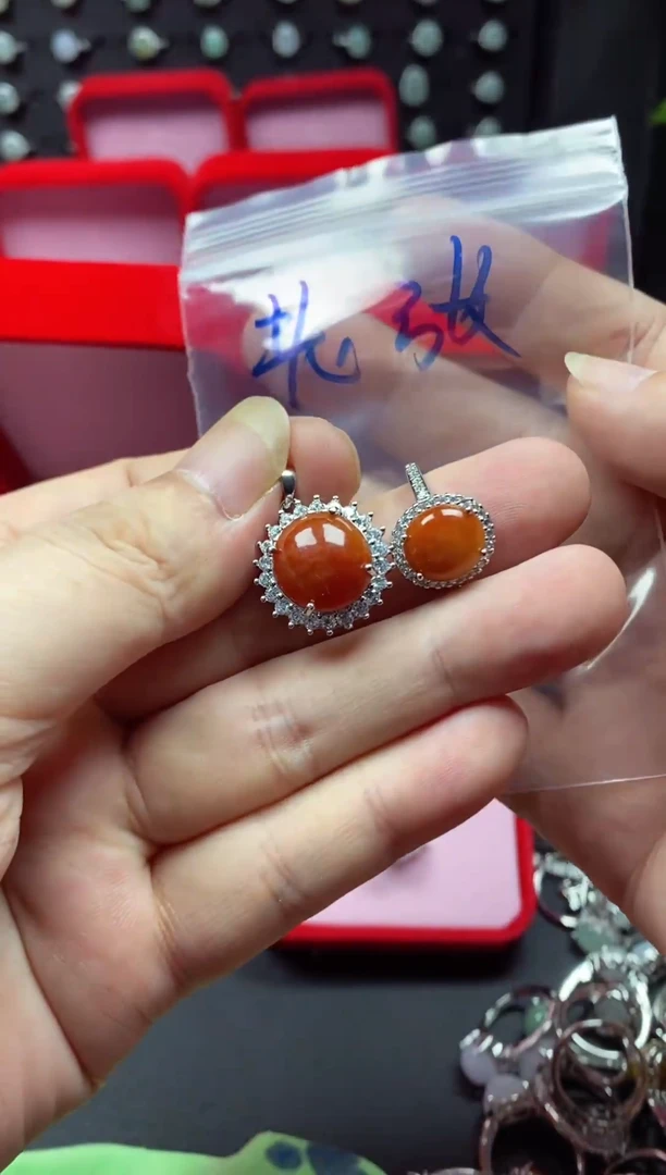 未镶嵌戒指翡翠老*翡翠吊坠#