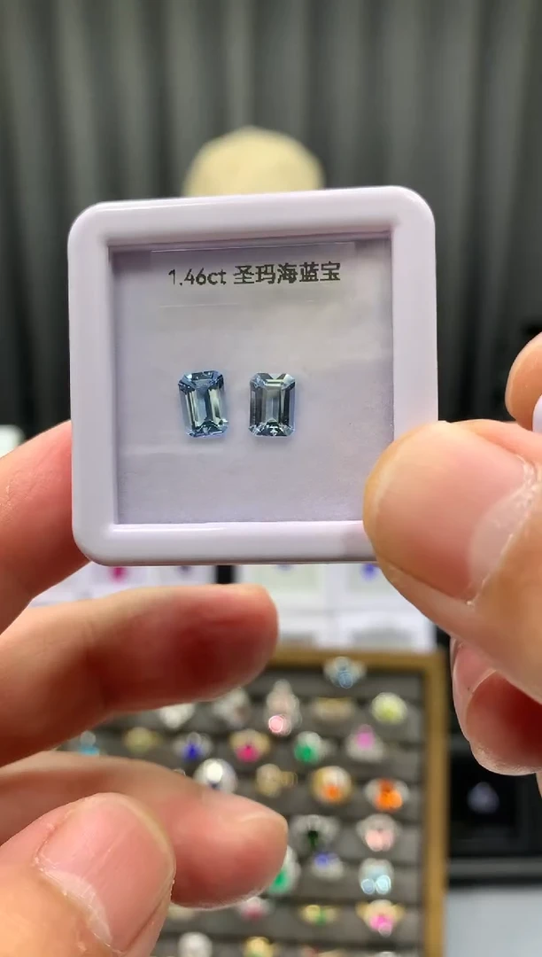 【闪购商品】海蓝宝石笔搁未镶嵌1.46ct 11