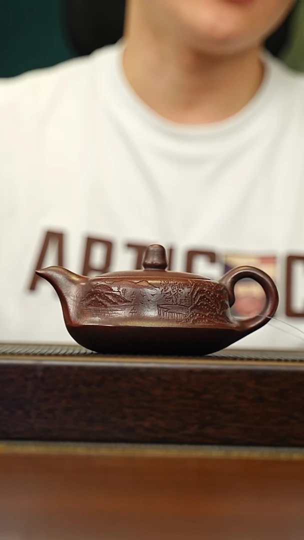 茶壶紫砂宜兴原矿 半手工 紫砂壶容量260CC