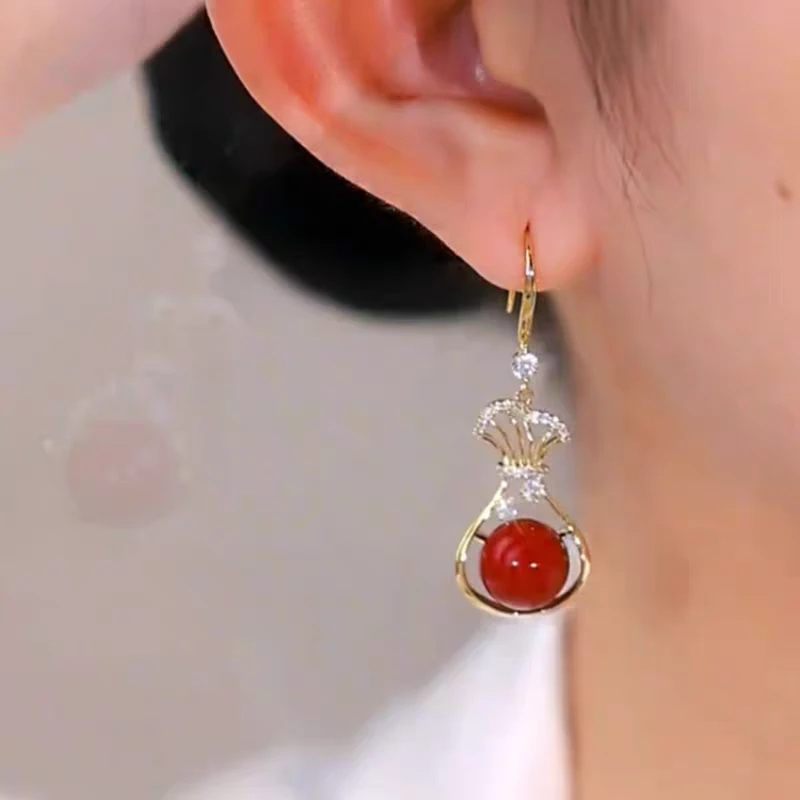 铜合金耳饰 【N27】2025爆款气质轻奢百搭简约精致网红设计师耳环