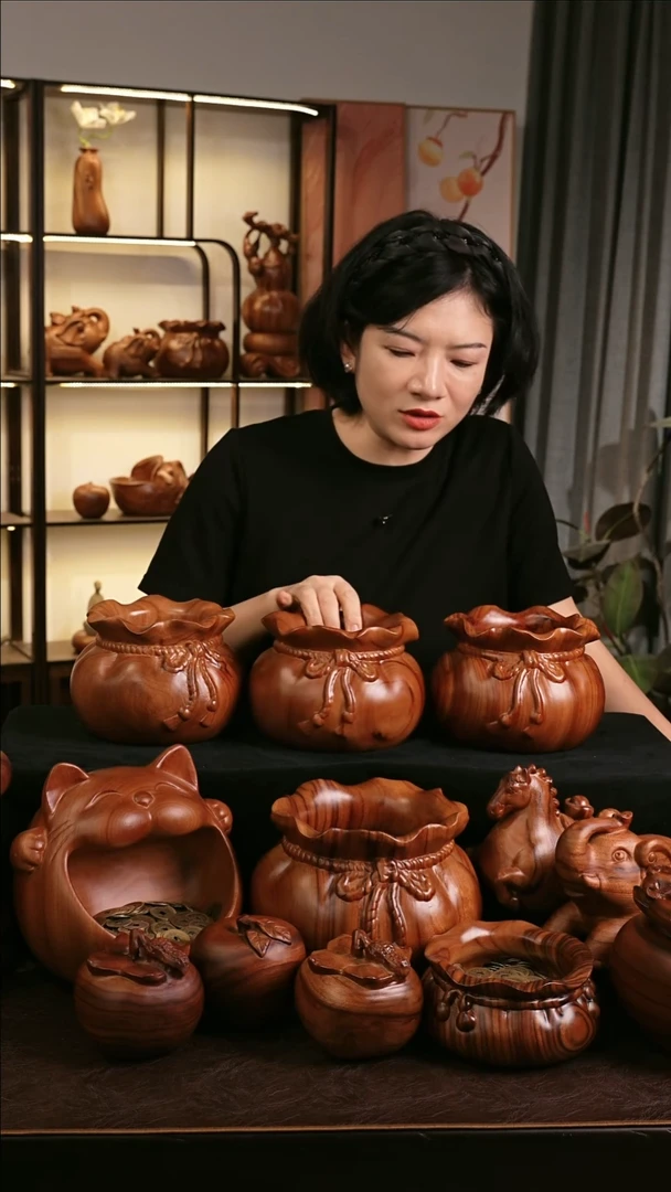 木MB005-2福袋收纳摆件大号微瑕福利随缘发其一