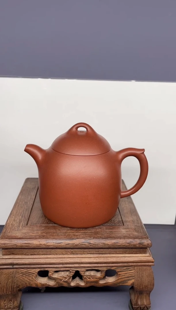 【闪购商品】紫砂茶壶底槽清大秦权壶＋矿标证书