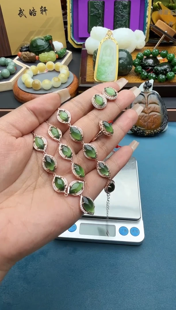 银S925镶嵌和田玉挂件bylm