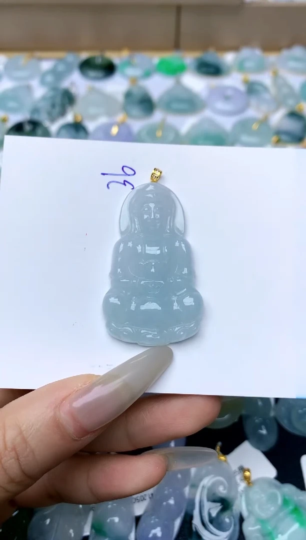 【闪购商品】翡翠颈饰18K金镶嵌天然A货翡翠