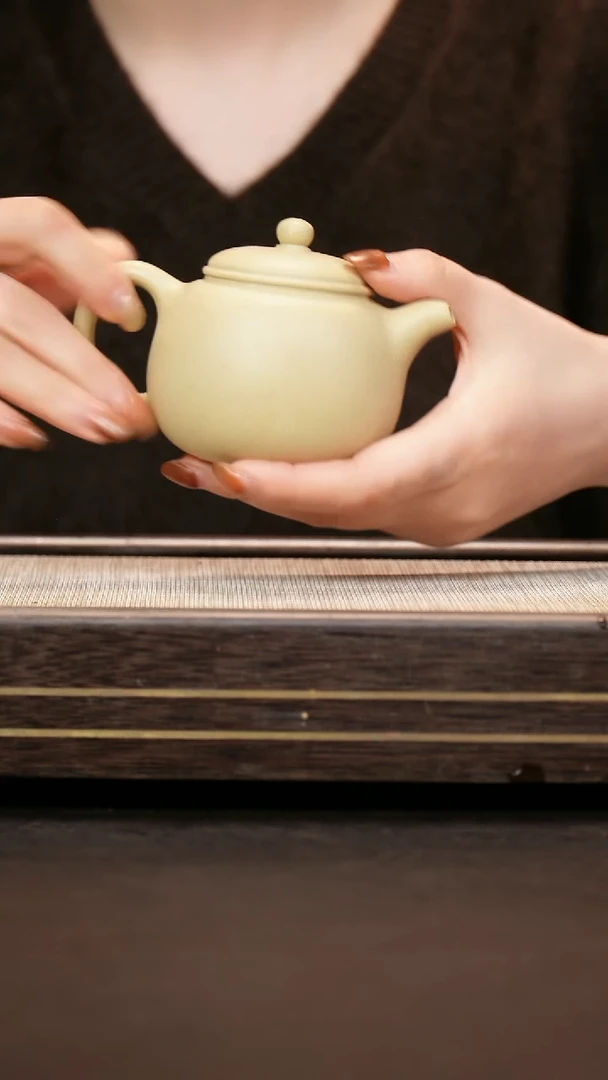 茶壶紫砂原矿本绿 匏尊
