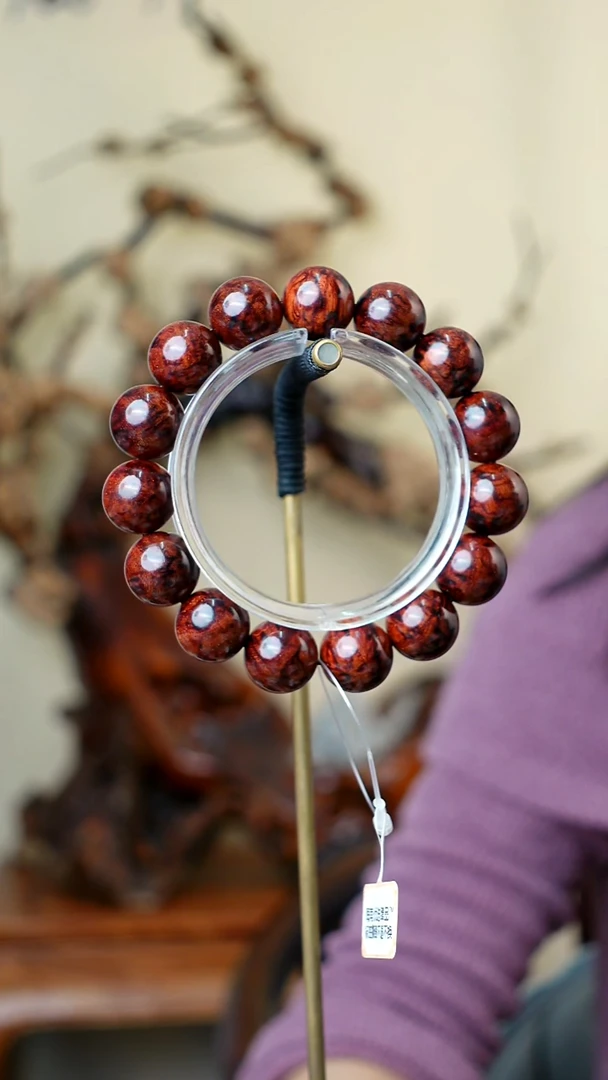 木本降真香红降花梨公玉化黄油1.5手串 31g