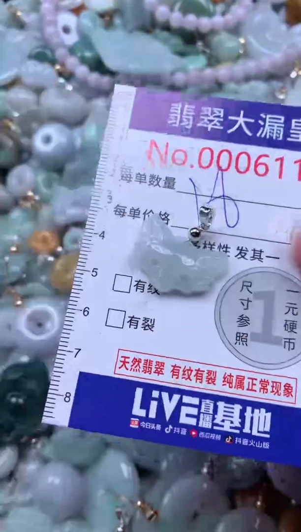 翡翠未镶嵌吊坠(不含链)6115