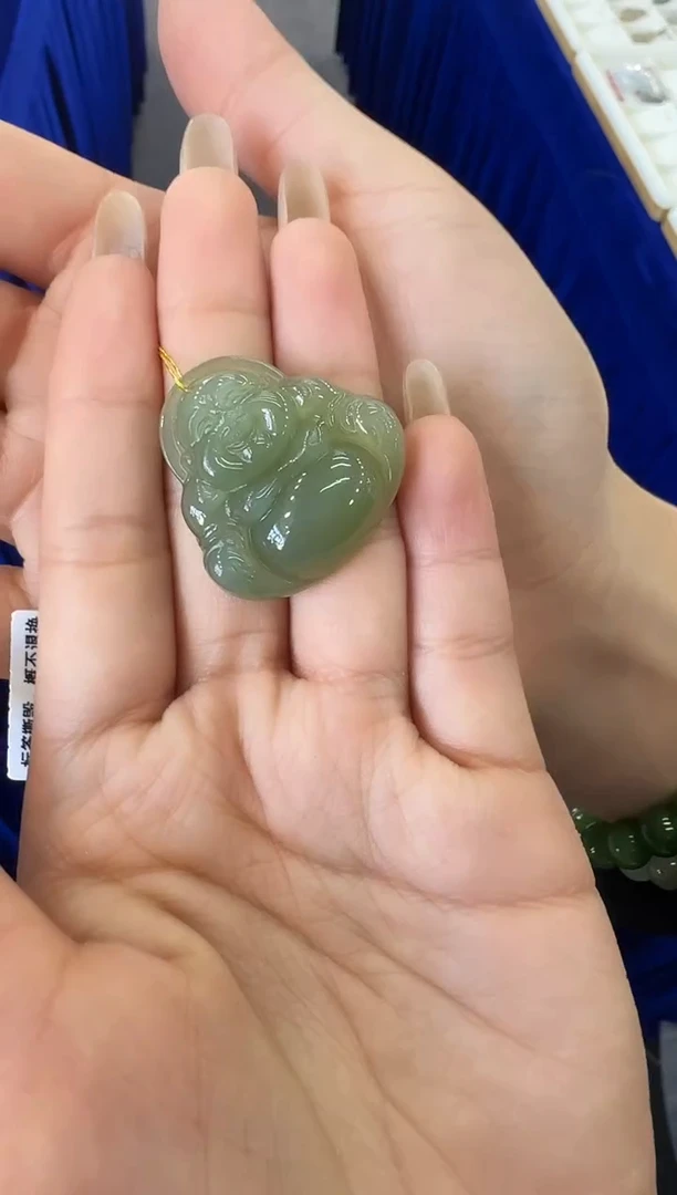 颈饰未镶嵌和田玉佛公配绳