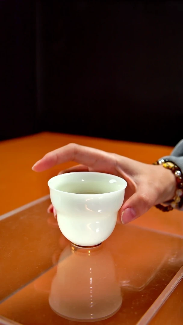 其他陶瓷《言泥陶瓷》璞玉绿豆冰主人杯