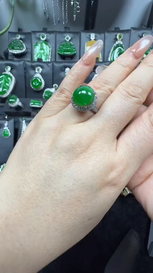 未镶嵌戒指翡翠35