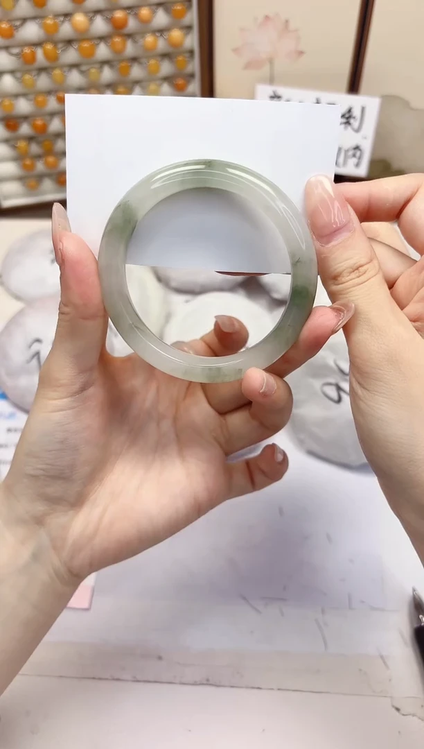 石英质玉手镯未镶嵌2-天山翠-圈口56