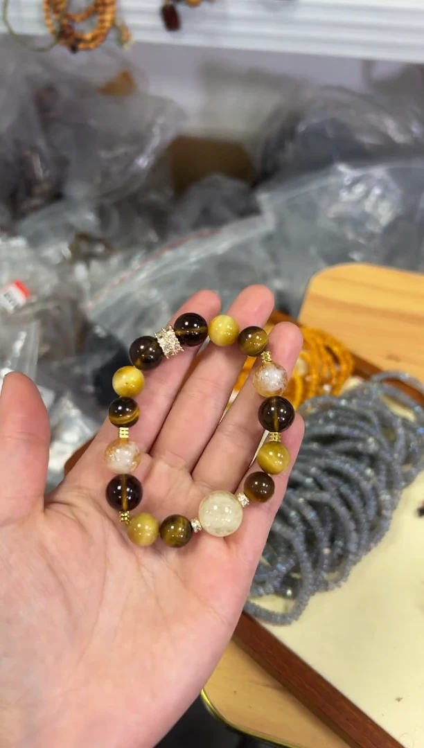 【闪购商品】水晶手链未镶嵌大金霸多宝水晶款手链