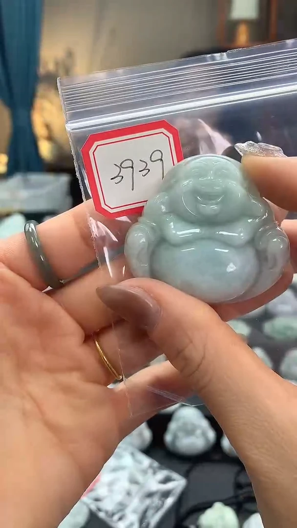 颈饰未镶嵌翡翠佛公3939