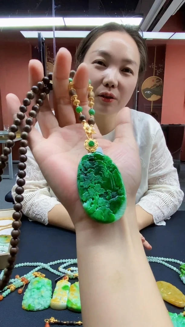 颈饰未镶嵌翡翠翡翠吊坠