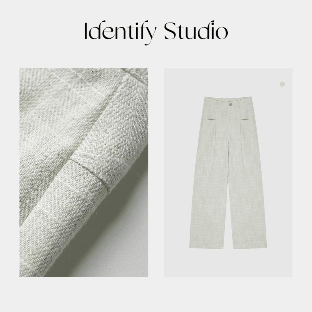 香香【典雅长裤】设计款直筒裤舒适长裤子