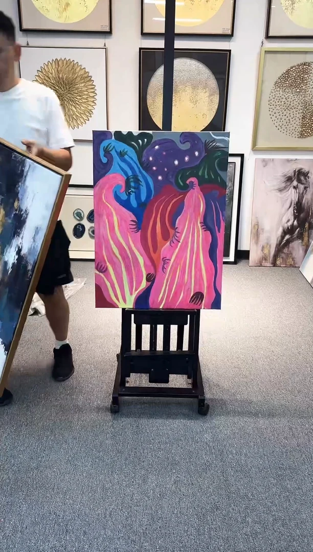 168现代艺术油画装饰画60cm*80cm