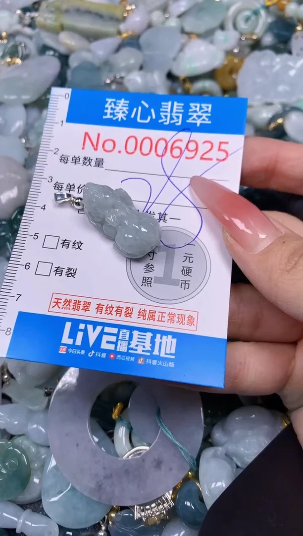 【闪购商品】翡翠颈饰未镶嵌含绳0006925