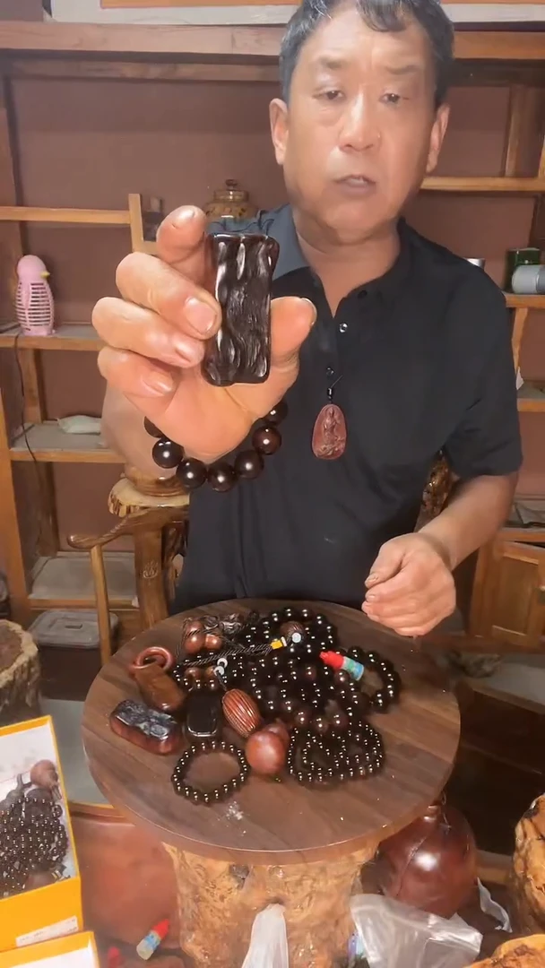 枣木雷击枣木手把件