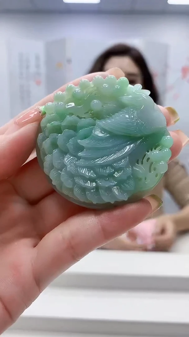 未镶嵌定制翡翠4829ry-毛货挂件86