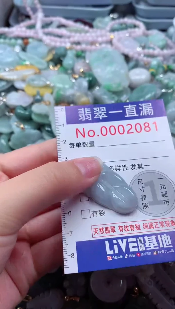 翡翠未镶嵌吊坠(不含链)2081